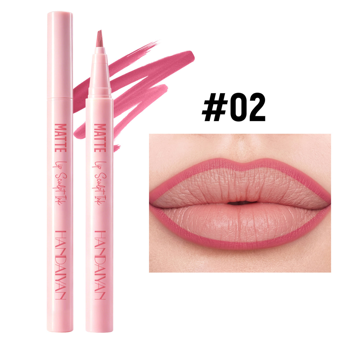 HANDAIYAN HANDAIYAN Matte Lip Sculpt Ink – Precision Lip Liner, 0.55ml - image 7