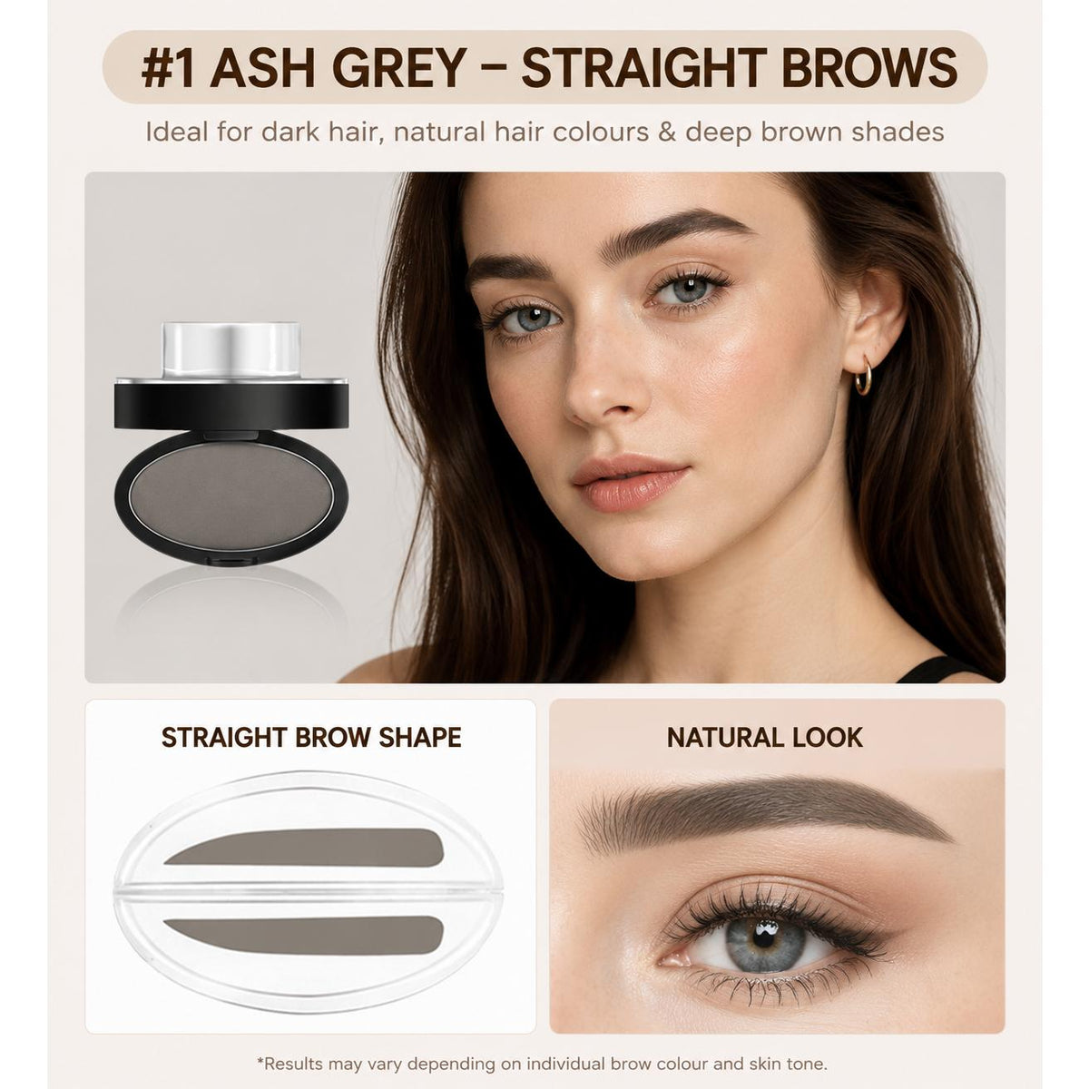 VICAFUCI Instant Eyebrow Stamp Kit with 3 Stencils - image 8