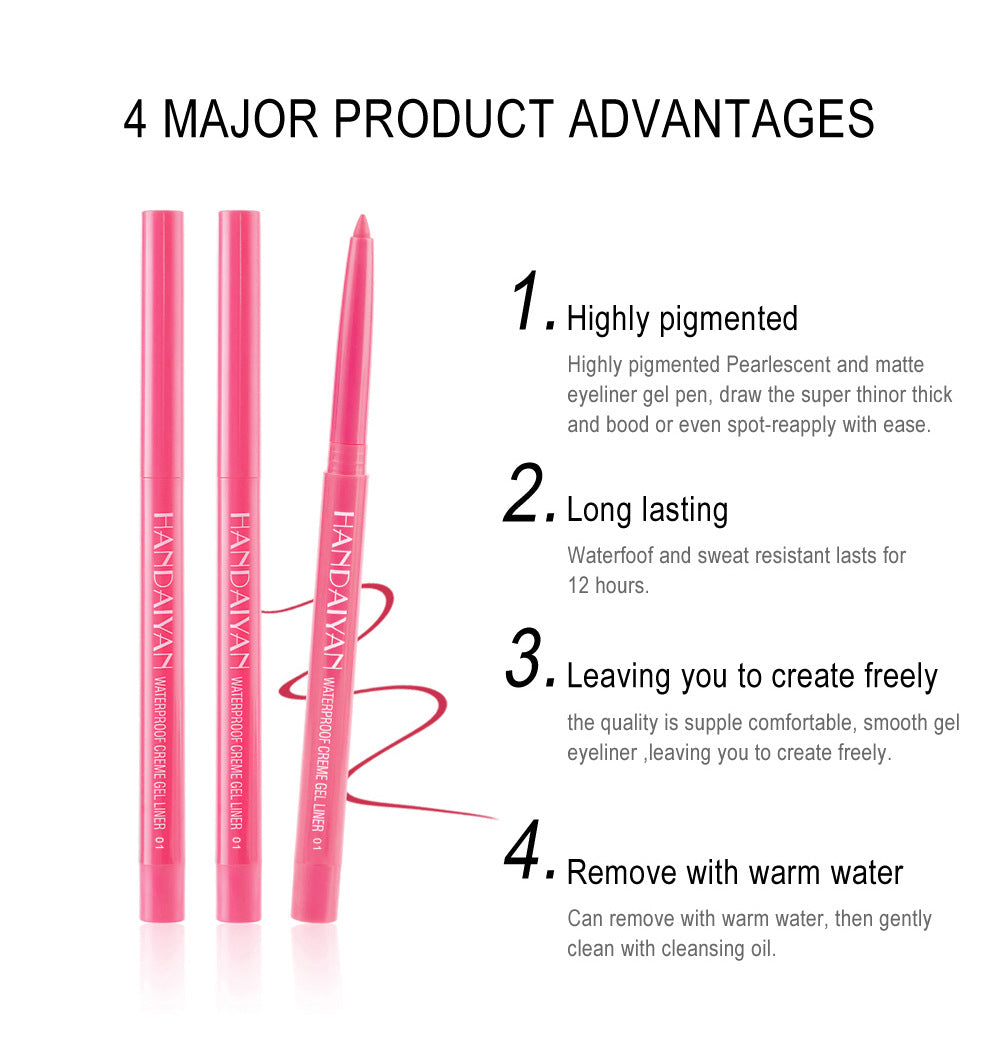 HANDAIYAN HANDAIYAN Waterproof Colour Gel Eyeliner Set – 20 Pencils - image 3