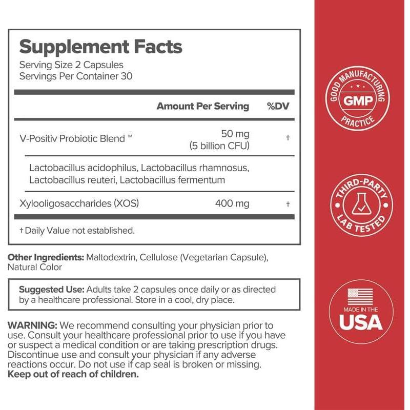 O Positiv O Positiv URO Women's Capsules with Lactobacillus & XOS for - image 4