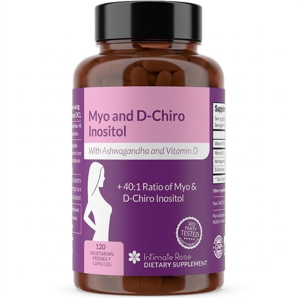YiaknisUK D-Chiro Inositol & Folic Acid Complex – 120 Capsules - image 1
