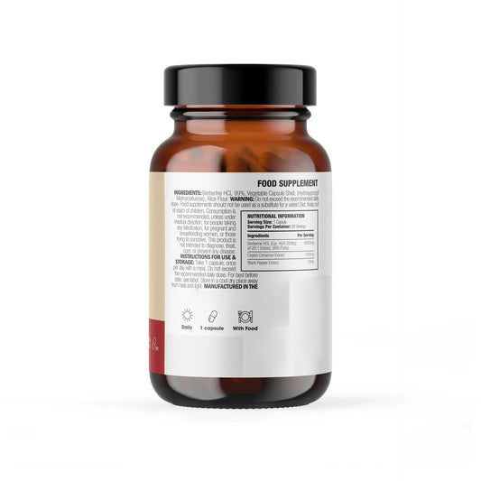 YiaknisUK Berberine Complex with Ceylon Cinnamon & Black Pepper 90 Cap - image 2