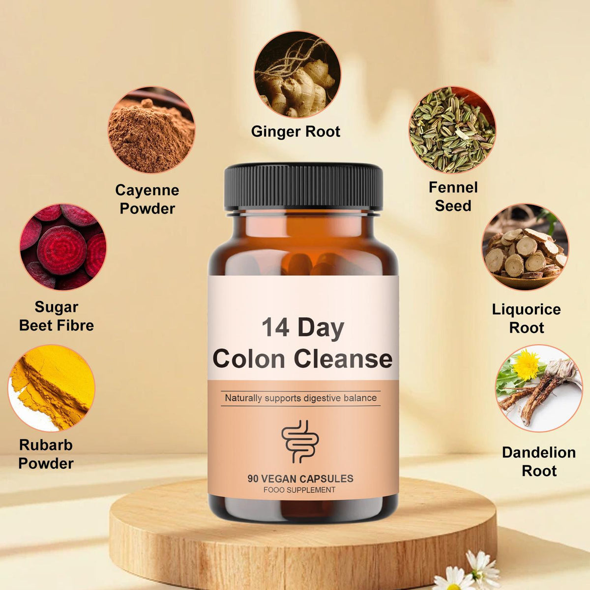 VICAFUCI 14 Day Colon Cleanse Herbal Formula – 3-Pack, 270 Vegan Caps - image 3