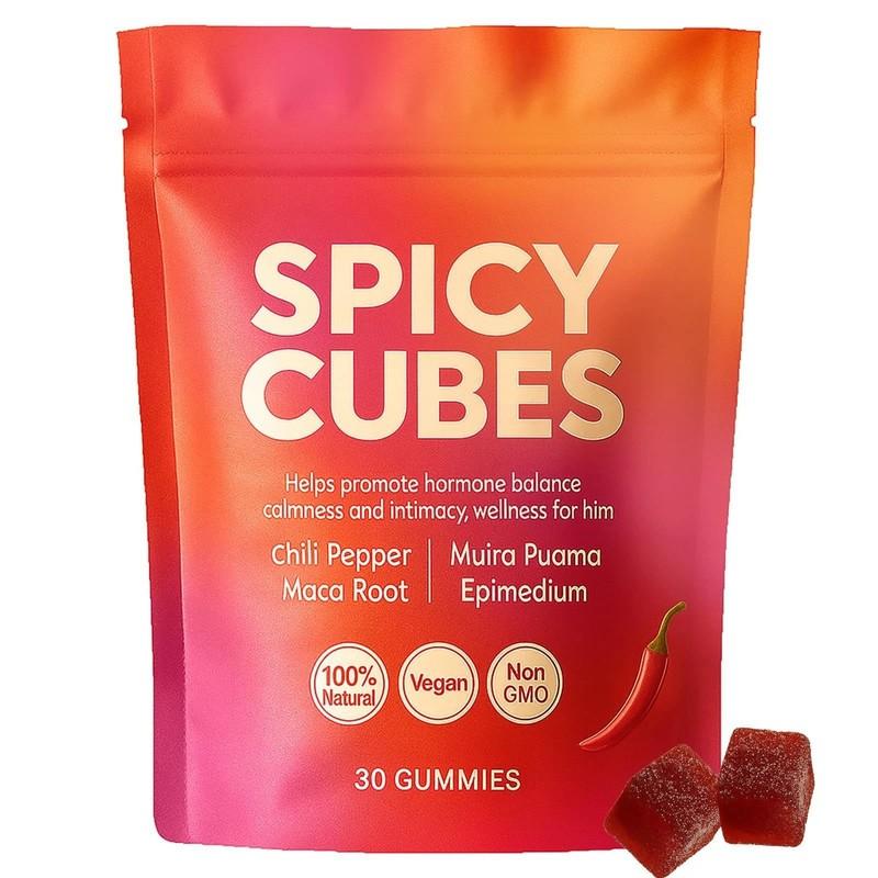 VICAFUCI Spicy Peach Botanical Gummies – Maca & Herbal Blend, 30 Gumm - image 1
