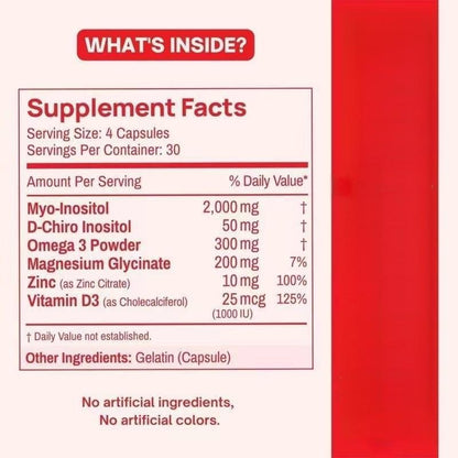 VICAFUCI Women’s Myo & D-Chiro Inositol Complex – 120 Capsules - image 4
