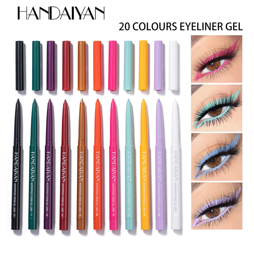 HANDAIYAN HANDAIYAN Waterproof Colour Gel Eyeliner Set – 20 Pencils - image 1
