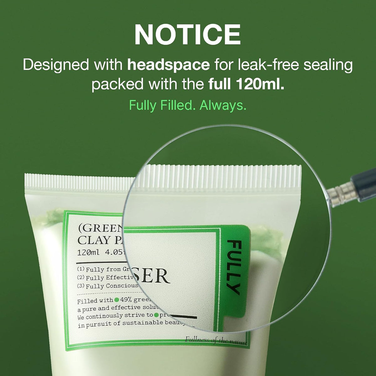 FULLY FULLY Green Tomato Pore Clay Mask Cleanser for Deep Cleansin - image 8