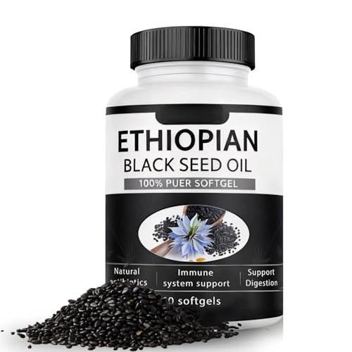 VICAFUCI Ethiopian Black Seed Oil Softgels, 60 Count, Nigella Sativa  - image 1