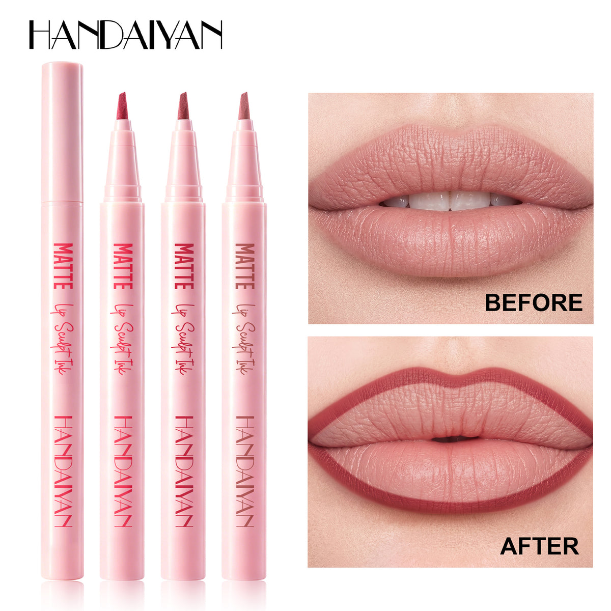 HANDAIYAN HANDAIYAN Matte Lip Sculpt Ink – Precision Lip Liner, 0.55ml - image 1