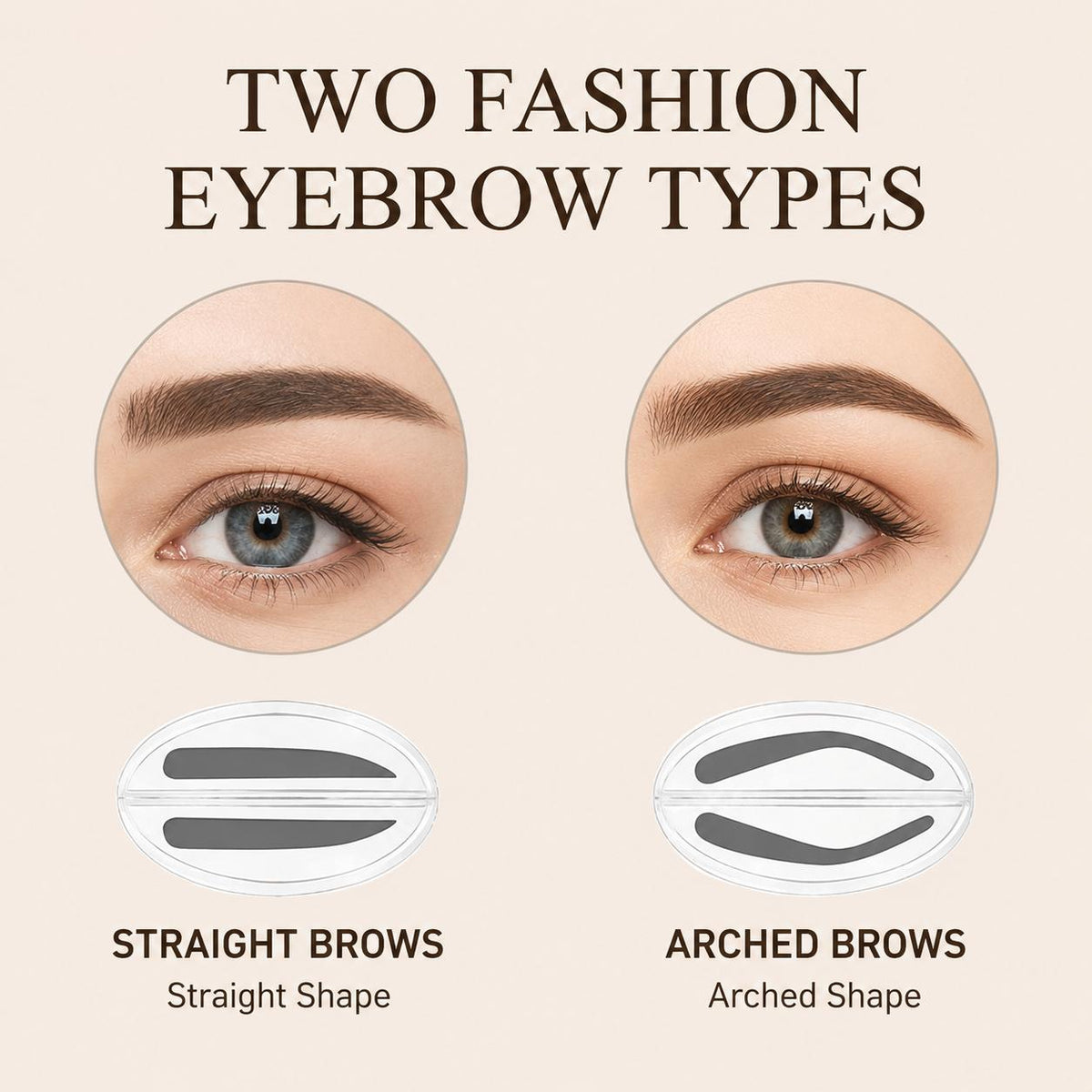 VICAFUCI Instant Eyebrow Stamp Kit with 3 Stencils - image 4