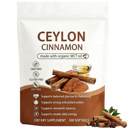 VICAFUCI Ceylon Cinnamon with Organic MCT Oil – 300 Softgels - image 1