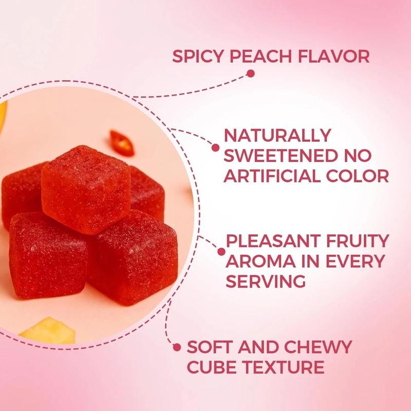VICAFUCI Spicy Peach Botanical Gummies – Maca & Herbal Blend, 30 Gumm - image 3