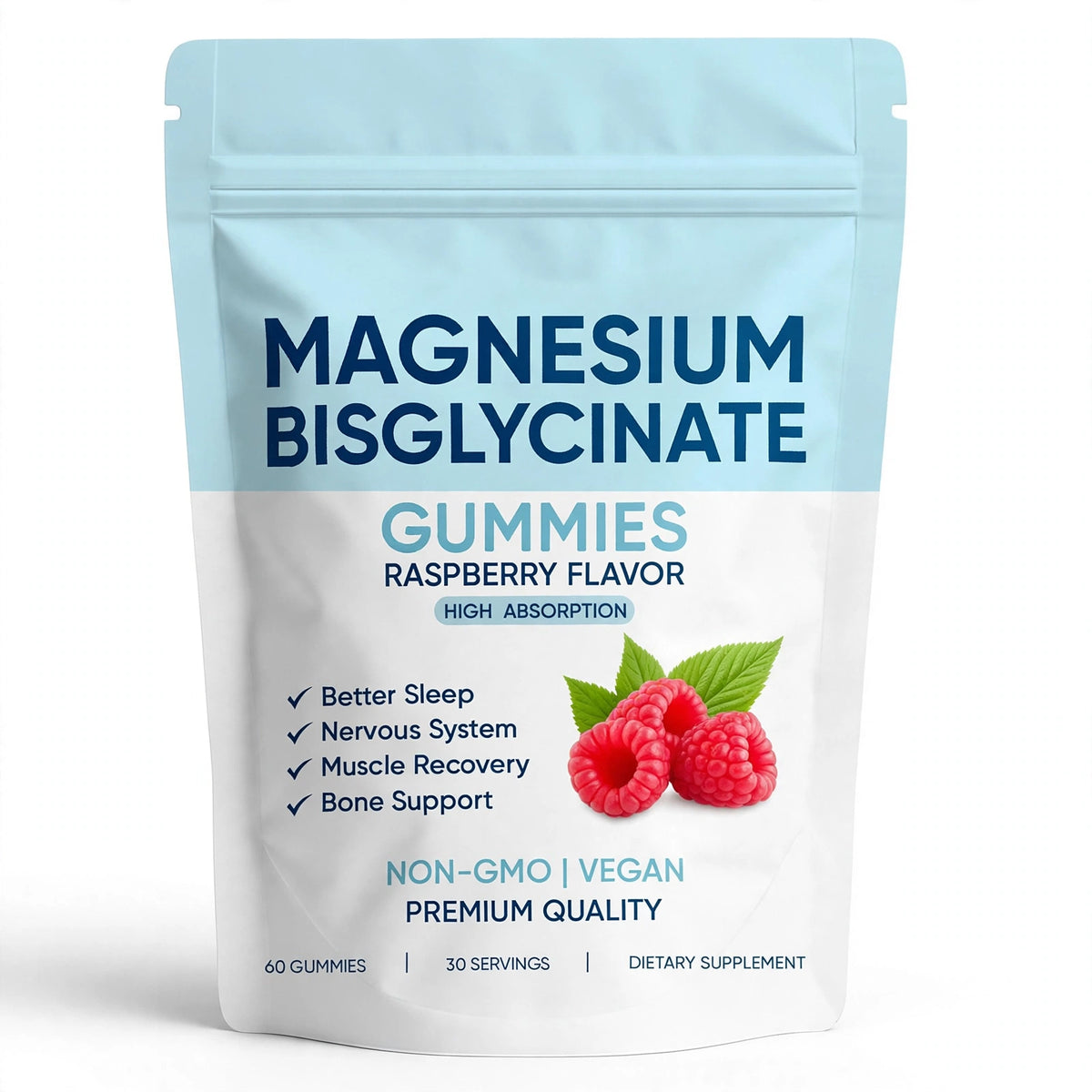 Magnesium Bisglycinate Raspberry Gummies