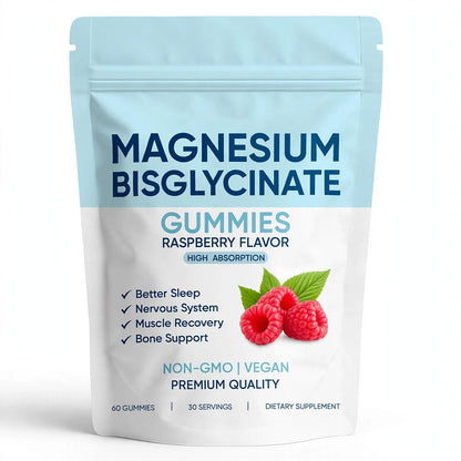 Magnesium Bisglycinate Raspberry Gummies